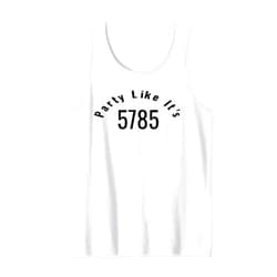 Rosh Hashana Party Like It's 5785 Gear Rosh Hashana Party Like It's 5785 Jewish New Year Tank Top