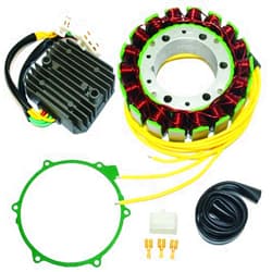 Caltric Stator and Regulator Rectifier with Gasket Compatible With Honda Vf750C Magna V45 Vf750C 1982 1983 1984