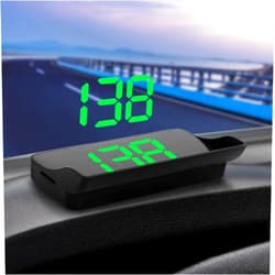 VJOYCAR Universal Car HUD Head Up Display GPS Speedometer Digital Speed Display Windshield Projector MPH Project on Wind Glass for Auto Vehicle Motorcycle Tractor Glof Cart Truck Motorhome