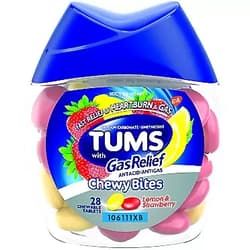 Tums Chewy Bites with Gas Relief (Pack of 4)