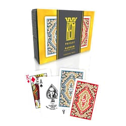 KEM Paisley Plastic Playing Cards, Standard Index, Bridge Size, Premium Playing Cards, Casino Grade Poker Playing Cards, 2 Decks of Cards
