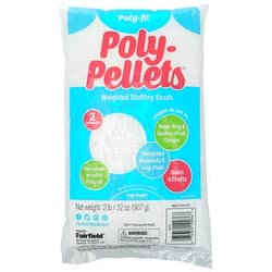 Fairfield Poly-Fil Poly-Pellets, Premium Polyester Weighted Stuffing Beads, Stuffing for Stuffed Animals, Toys, Bean Bags, Weighted Blankets, and More, 32-ounce Bag