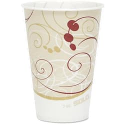SOLO R7N-J8000 7 oz Symphany Waxed Paper Cold Cup (Case of 2000), beige, 3.7