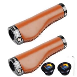 TOPCABIN Bicycles Handlebar Grips, Aluminum Lock-on Ergonomic Bike Grips, Cushion Vibrations Comfort Bike Handlebar Grips, Mountain MTB BMX Bicycles Grips for Scooter