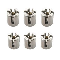 Zerniple M10x3 mm Cross Cable Clamps Wire Rope Cross Clamp 316 Stainless Steel Cross Clip (Pack of 6)