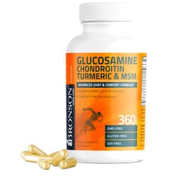 Bronson Glucosamine Chondroitin Turmeric & MSM Advanced Joint & Cartilage Formula, Supports Healthy Joints, Mobility & Cartilage - Non-GMO, 360 Capsules