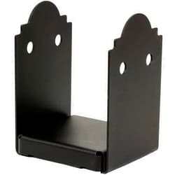 Simpson Strong-Tie APB66 Outdoor Accents Mission Collection ZMAX, Black Powder-Coated Post Base for 6x6