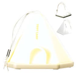 DAOTS Lantern Camping Tent Lamp, Hanging Portable LED Tent Lights, Cordless Rechargeable Battery Nightlight for Indoor Outdoor, Bulb Survival Kit and Gear for Hurricane Camping Hiking Backpacking (Khaki)