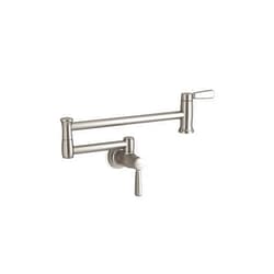 KOHLER K-35744-VS Traditional Style Wall-Mount Pot Filler, Kitchen Sink Pot Filler Faucets, Vibrant Stainless