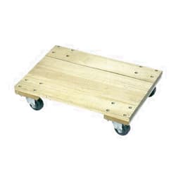 Wesco Industrial Products 272056 Wood Solid Platform Dolly with 3