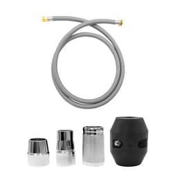 AWTURBO Kitchen Faucet Hose Replacement Kit Fits for Grohe 48293000 Pull-Out Faucets, Flexible Shower Sprayer Hose with Weight (Chrome Finish)
