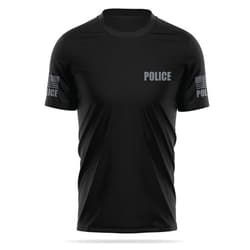 13FA Police Utility Shirts for Men - USA Patriotic Lightweight Tee - Micro Polyester, Moisture-Wicking Quick-Dry Comfort.