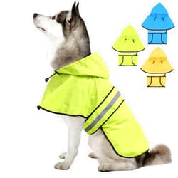 Weesiber Dog Raincoat - Reflective Dog Rain Jacket, Waterproof Dog Rain Coat, Lightweight Dog Poncho, Adjustable Dog Slicker for Large Dogs (X-Large, Green)