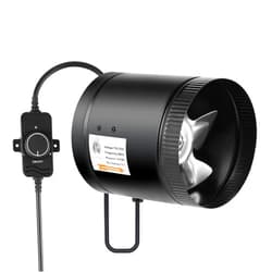 iPower 6 Inch Inline Booster Duct Fan with Speed Controller, 275 CFM Exhaust Fan HVAC, Duct Blower for Bathroom, Kitchen, Basement, Attic and Grow Tent