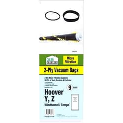 Edgerr Replacement Hoover Windtunnel COMPLETE Service Kit Hoover WindTunnel Upright Type Y Bags- 9 Pack PLUS 15 inch Roller Brush and Self Propelled Belt Kit