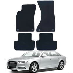 GXARTS 4PC Car Floor Mats Carpet Full Set Fit for Audi A4 2009 2010 2011 2012 2013 2014 2015 2016| All-Weather Protect, Waterproof ＆ Anti Sliding Back