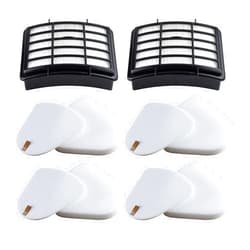 Funmit 2 HEPA + 4 Foam & Felt Filters Compatible with Shark Navigator Lift-Away Deluex NV350, NV351, NV352, NV355, NV356E, NV357, NV360, NV370, NV391, UV440, UV490, UV540, Part # XFF350 & XHF350