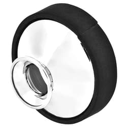 FAUOSWUK Alto Sax Mute,ABS Alto Saxophone Mute Plastic Mute Dampener Sax Noise Remove Accessory Sax Dampener Mute Accessory Play instrument accessories (Silver)