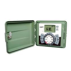 Orbit 57896 6-Station Outdoor Swing Panel Sprinkler System Timer, Green
