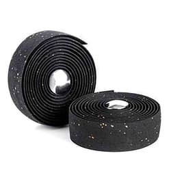 LSSH GmbH LSSH Bike Handlebar Tapes, Cork Bike Handlebar Tape, Bicycle Bar Tape, Cycling Handle Wraps, EVA Road Bike Handlebar Tape – 2 Rolls (Black)