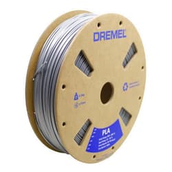 Dremel DigiLab PLA-SIL-01 3D Printer Filament, 1.75 mm Diameter, 0.75 kg Spool Weight, Color Silver, RFID Enabled, New Formula and 50 Percent More per Spool