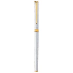Pilot Fountain Pen Cavalier, Marble Body, Fine Nib, Gold&White (FCAN-5SR-GDW-F)