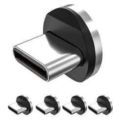 Terasako Magnetic Connector Tips Head for Type C Android Devices (5 Pack), Magnetic Phone Cable Adapter for Samsung Galaxy S8 S8 Plus, Google Pixel/Pixel XL, Nexus 6P/5X, OnePlus