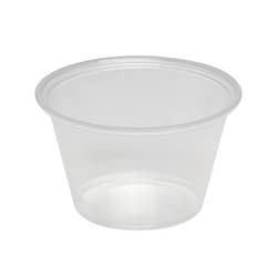 Georgia-Pacific Dixie, 4 oz. Plastic Portion Cup by GP PRO (Georgia-Pacific), Clear, PP40CLEAR, 2,400 Count (200 Cups Per Sleeve, 12 Sleeves Per Case)