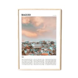 Custom Generic Baguio Travel Poster, Baguio Wall Art, Baguio Poster Print, Baguio Photo, Baguio Decor, Philippines, Baguio Travel Print Art,24, white