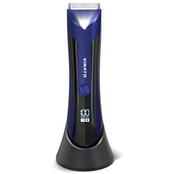 VINATO Electric Body Hair Trimmer - Ball Shaver Trimmer Body Grooming Kit Waterproof Groin Hair Trimmer for Men Replaceable Ceramic Blade Male Hygiene Razor - 90 Mins Battery Life