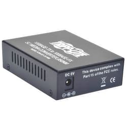 Tripp Lite Network Copper RJ45 Ethernet to Fiber SC Duplex Multimode Extender Media Converter, 850nm Wavelength, 10/100 FX/TX, Extend up to 1.2 Miles / 2 Kilometers, 2-Year Warranty (N784-001-SC-MM)