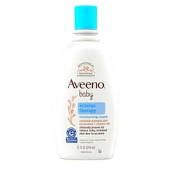 AVEENO BABY Eczema Therapy Moisturizing Cream, Natural Colloidal Oatmeal & Vitamin B5, Moisturizes & Relieves Dry, Itchy, Irritated Skin Due to Eczema, Paraben- & Steroid-Free, 12 fl. oz