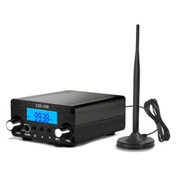 AZWang 1000FT Long Range FM Transmitter Stereo Mini Radio Station for Church Drive-in Movie, Church Parking Lot, Lights Fireworks Show