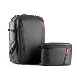 PGYTECH OneMo 2 25L-33L Camera Backpack with Shoulder Bag for Photographers, Waterproof Large Camera Bag for Canon/Nikon/Sony/dji Drone/Laptop/Tripod, Black