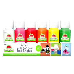 Apple Barrel Essentials Acrylic Paint Set, 12, 24 Fl Oz (Pack of 1)
