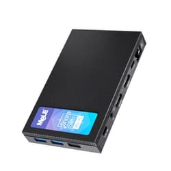 MeLE Mini PC Quieter 4C - 12th Gen N100, Fanless PC, 16GB Memory, 512GB Storage, 2.4/5G Wi-Fi, Full-Functional USB-C, 4K Triple Display Desktop on Home, Office, Education, Astrophotography