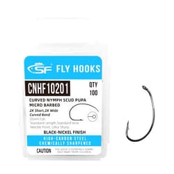 SF Fly Tying Hooks Ultra Sharp High Carbon Steel for Nymphs Wet Traditional Dry Streamers Eggs Jig Poppers Emergers Terrestrial Flies with Mini Box 100Pcs
