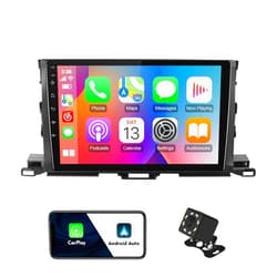 FeirTon 10.1-inch Android 12 Double Din Car Stereo for Toyota Highlander 2014-2019 IPS Touchscreen Screen Car Radio with Carplay & Android Auto Support Backup Camera GPS FM Navi BT SWC