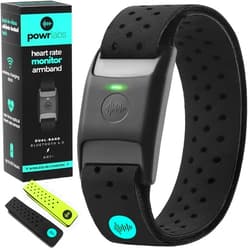 Powr Labs Bluetooth Heart Rate Monitor Armband - ANT Heart Rate Monitor, Armband Heart Rate Monitor For Wrist Bluetooth Wrist Heart Rate Monitor Works with Peloton Polar Wahoo Whoop Strava Garmin Apps