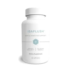 Isagenix IsaFlush - Gentle Digestive Support with Balanced Minerals Encouraging Regularity - No Harsh Laxatives - 60 Capsules