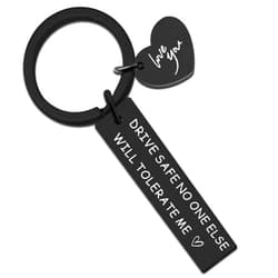 Isiyu Drive Safe Keychains for Boyfriend Husband Gifts Birthday or Anniversary Presents for Husband Wife Girlfriend Family