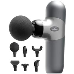 Cotsoco Mini Massage Gun ,Percussion Deep Tissues Muscle Massager, Silicone Material Removable and Washable, Suitable for People with Hyperhidrosis, with 6 Massage Heads 4 Speeds, best gift for her/him