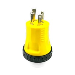 ULZOZN RV Generator Locking Power Plug Adapter 125/250V 30A L14-30P Male Plug to 50A SS2-50R Female Connector Heavy Duty Camper Power Adapter Marine Plug Adapter with Locking Ring