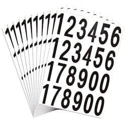 Outus 240 Pieces 10 Sheets Mailbox Numbers Stickers Self Adhesive Vinyl Numbers for Residence and Mailbox Signs