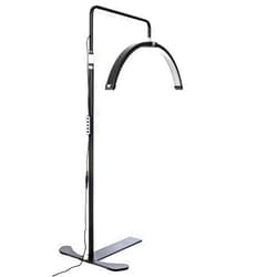 Existing Beauty LED Lash Light – Half Moon Floor Lamp with Adjustable Brightness – Professional Esthetician Light for Eyelash Extensions, Lash Techs & Beauty Artists