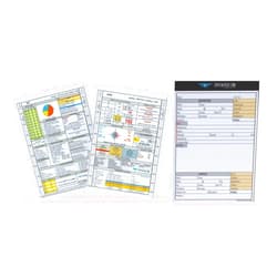 Crystal Pilot Medium VFR/IFR Cheat Sheet & Flight Planning Notepad Bundle