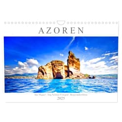CALVENDO A Z O R E N (Wandkalender 2025 DIN A4 quer), CALVENDO Monatskalender [Calendar] Jörg Schmöe
