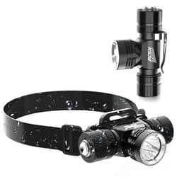 PFSN professioner Scuba Diving Headlamp Dive Light - PFSN Professional Underwater Headlight IPX68 Waterproof, 1200 Lumen Underwater Flashlight for Diving, Dive Head Light Best Gear for Caving, Snorkeling, Spearfishing