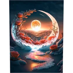 HXSYKJDM Diamond Painting Kits, 5D Diamond Art Kits Diamond Art Kits for Adults Diamond Painting with Diamond Painting Accessories for Home Wall Decor 12 x 16inch (Love Beach)