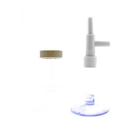 LEYILE CO2 Diffuser for Size with Suction Cup High Transparent Acrylic Increasing Saturation of CO2 for Aquarium Fish for